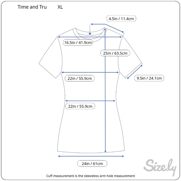 Time and Tru Sleeveless Top, Sz XL - Picture 2 of 7